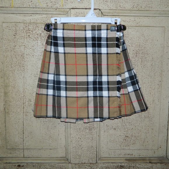 5/$25O'Neil of Dublin Ireland Plaid Kilt Pleated Skirt Girls Size Age 4/5 (H-30) - Picture 1 of 5